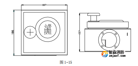 海湾LZ10001 型防雨罩与 LZ1000 型立柱外形示意图