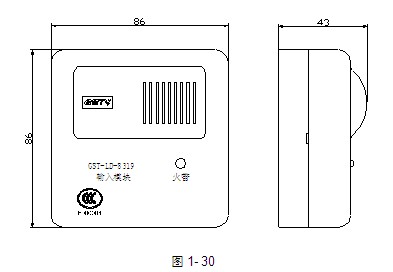 GST-LD-8301控制模块外形尺寸
