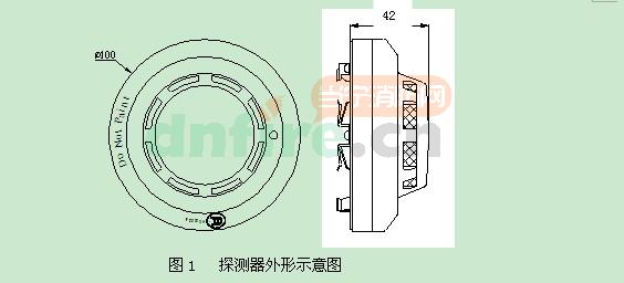 JTY-GF-GST104（船用）探测器外形示意图