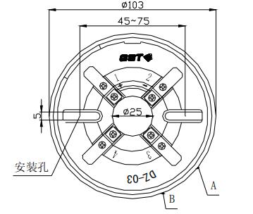 DZ-03定位底座 海湾底座